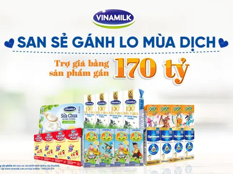 San sẻ khó khăn mùa dịch, Vinamilk tặng 45.000 phần quà cho người dân gặp khó khăn tại TP.HCM, Bình Dương, Đồng Nai