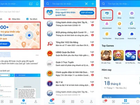 Tính năng hỗ trợ người khó khăn do dịch của Zalo mở tại 20 tỉnh thành