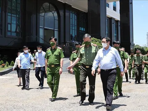 Thủ tướng Phạm Minh Chính dự Lễ gắn biển công trình Trụ sở Viện Khoa học hình sự