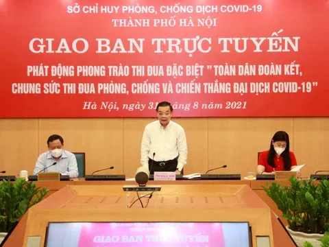 Hà Nội phát động phong trào thi đua đặc biệt chung sức phòng chống và chiến thắng đại dịch Covid-19