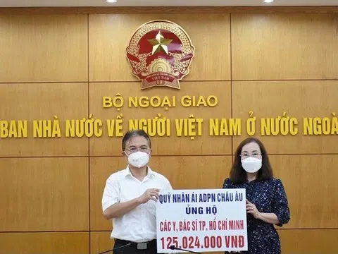 Ủy ban Nhà nước về người Việt Nam ở nước ngoài tiếp tục tiếp nhận ủng hộ công tác phòng chống dịch Covid-19