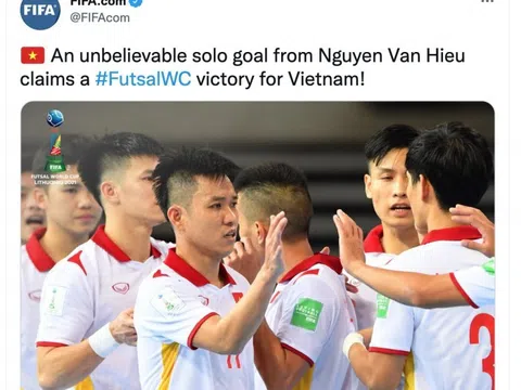 FIFA gọi bàn thắng của tuyển futsal Việt Nam là "không thể tin nổi"