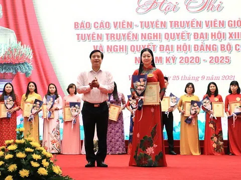 Phú Thọ: Cô giáo Nguyễn Thị Minh Thịnh đoạt giải nhất cuộc thi báo cáo viên, tuyên truyền viên giỏi