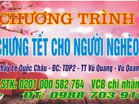 Chương trình "Quà tết cho người nghèo 2022"