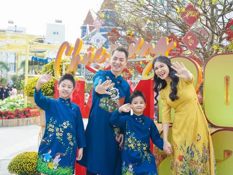 Dàn nhóc tì sao Việt hào hứng khám phá Hội hoa xuân tại Novaland Gallery