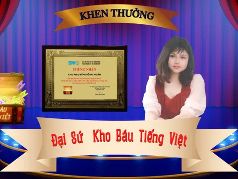Đại sứ kho báu tiếng Việt -Nguyễn Hồng Ngân sau chung kết cuộc thi sáng tác thơ ca đánh thức giá trị tiếng Việt