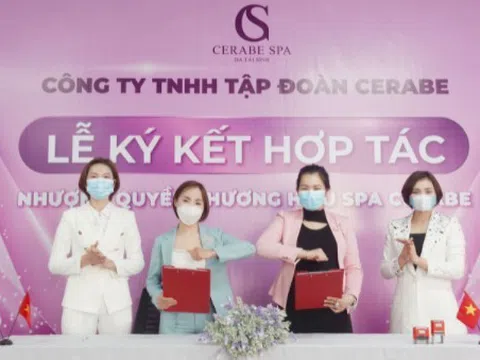 Lễ kí kết hợp tác toàn diện giữa Chuỗi nhượng quyền thương hiệu Spa Cerabe và Chủ Spa Dương Thu Nga 