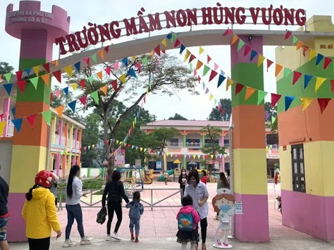 Thị xã Phú Thọ: Học sinh các cấp trở lại trường học trực tiếp từ hôm nay (4/4)