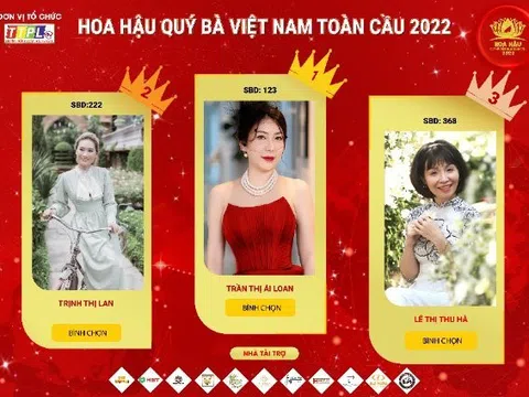 Doanh nhân Trần Thị Ái Loan có cơ hội rất cao trên BXH “Người đẹp được yêu thích nhất”