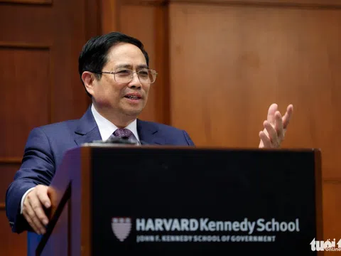 Thủ tướng Phạm Minh Chính phát biểu tại Đại học Harvard