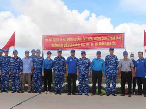 Cà Mau: Hải đoàn 42 phát động lễ trồng cây “Đời đời nhớ ơn Bác Hồ”