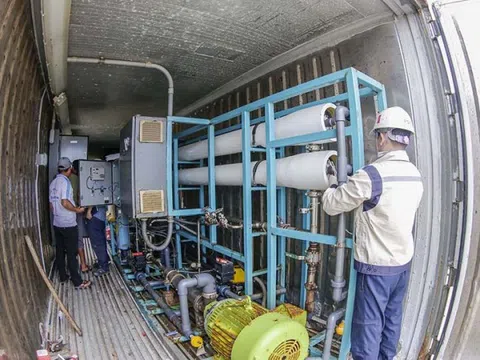 Doosan Vina: Tiếp tục hỗ trợ bảo trì hai nhà máy khử muối nước biển thành nước ngọt trên đảo Bé, huyện Lý Sơn