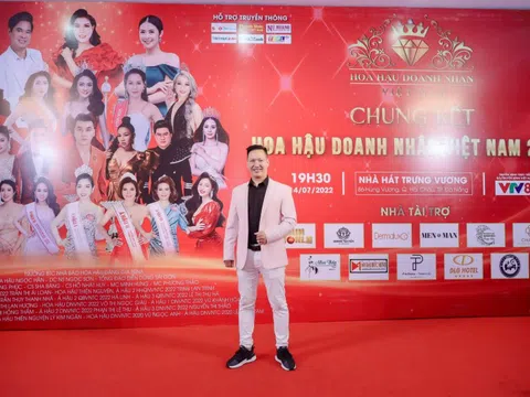 CEO thương hiệu Cafe Chồn cộng 84 - Zopo Nguyễn xuất hiện phong độ tại đêm chung kết Hoa hậu Doanh nhân Việt Nam 2022