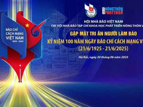 Thư chúc mừng Ngày Báo chí Cách mạng Việt Nam của Chủ tịch Hội Khoa học Phát triển Nông thôn Việt Nam