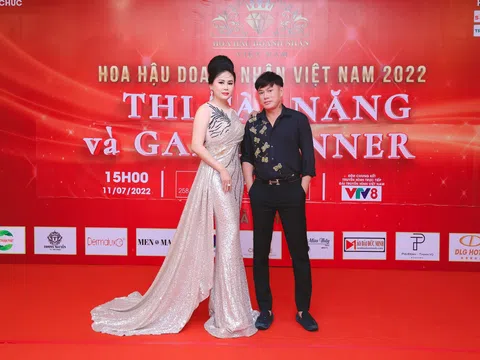Hoa hậu Thiện nguyện Lý Kim Ngân thần thái sang trọng tại đêm thi tài năng HHDN Việt Nam 2022