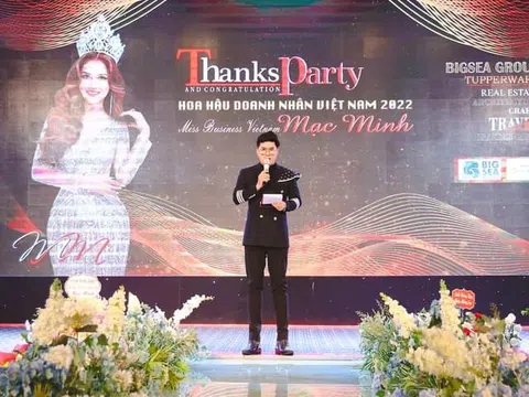 MC Minh Hưng đồng hành cùng Hoa hậu Thương hiệu Việt Nam 2022