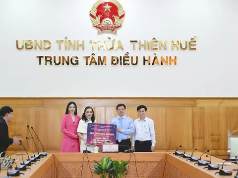BTC Hoa hậu Doanh nhân Châu Á Việt Nam 2022 trao tặng 200 triệu giúp đỡ hộ nghèo tỉnh Thừa Thiên Huế