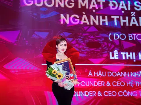 Doanh nhân Lê Thị Hồng Thắm trở thành “Gương mặt đại sứ đại diện làm đẹp Việt – Hàn ngành thẩm mỹ 2022”