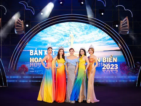 Dàn hoa hậu, á hậu khoe nhan sắc rạng ngời xuất hiện tại đêm bán kết Hoa hậu Doanh nhân Biển 2023