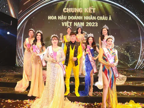 BST dạ hội của NTK Tommy Nguyễn trên sân khấu Hoa hậu Doanh nhân Châu Á Việt Nam 2023