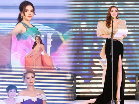 Dàn ứng viên cho ngôi vị Hoa hậu Doanh nhân Đất Việt 2023 xuất hiện trong đêm Bán kết