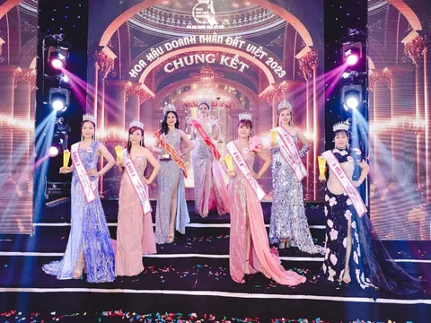 Nhan sắc Cam Ranh đăng quang Á hậu 1 Hoa hậu Doanh nhân Đất Việt 2023