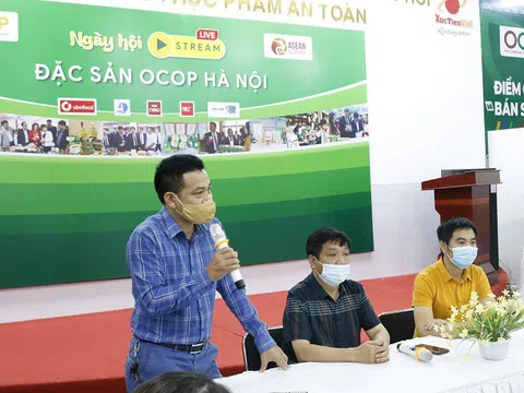 Ngày hội Livestream Đặc sản OCOP Hà Nội gắn với chương trình vận động ủng hộ Quỹ mua Vaccine phòng Covid-19