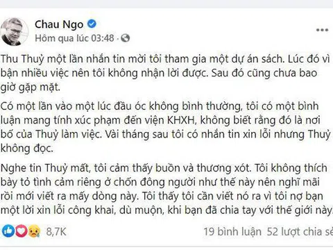 Cộng đồng mạng xúc động trước lời xin lỗi của GS. Ngô Bảo Châu bao nhiêu thì băn khoăn trước lời chia sẻ của Hoa hậu Diễn Hương bấy nhiêu?