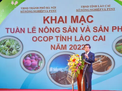 Tuần lễ Nông sản an toàn và Sản phẩm OCOP của Lào Cai năm 2022 tại thành phố Hà Nội