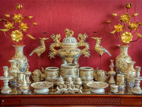 Gốm Tâm Linh Bảo Quang: Sản phẩm tinh hoa nghệ thuật gốm Bát Tràng