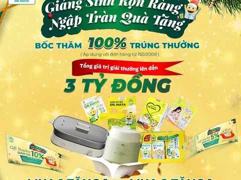 Dr.Maya tung ưu đãi lớn mùa giáng sinh 2024: Chương trình tri ân đặc biệt tại hơn 300 cửa hàng trên toàn quốc