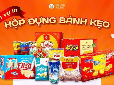 Bao bì Big Sun: Giải pháp in hộp giấy đựng bánh kẹo đón đầu xu hướng quà tặng 2025