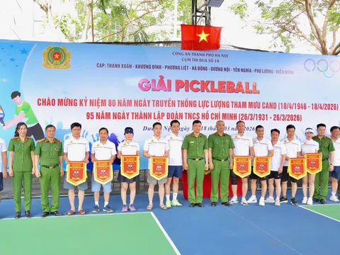 Giải Pickleball Cụm thi đua số 10 - Công an thành phố Hà Nội chào xuân Bính Ngọ 2026