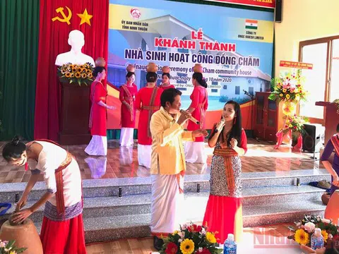 Ninh Thuận khánh thành Nhà sinh hoạt cộng đồng Chăm