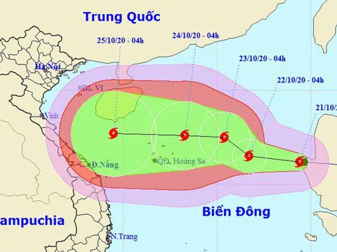 Bão Saudel đã vào Biển Đông