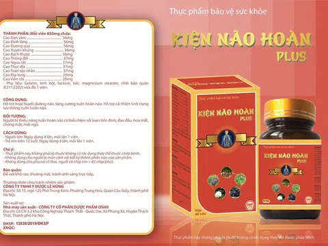 Kiện Não Hoàn Plus là TPBVSK không phải thuốc và những điều cần biết khi quảng cáo