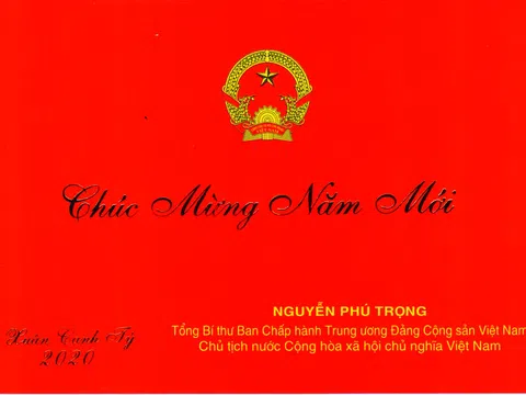 Tổng Bí thư, Chủ tịch nước Nguyễn Phú Trọng gửi thiếp chúc mừng năm mới 2020