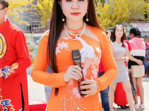 Á hậu Phan Phương diện áo dài khoe sắc xuân