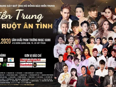 Đông đảo nghệ sĩ tham dự chương trình "Miền Trung khúc ruột ân tình"