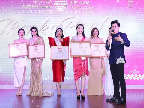 Miss tài năng Nguyễn Thị Duyên giản dị tham dự Thanks Party Hoa hậu Doanh nhân Việt Nam Toàn cầu