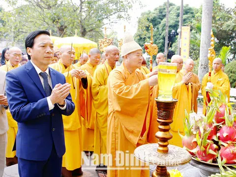 Nam Định: Lễ tưởng niệm 711 năm ngày Phật hoàng Trần Nhân Tông nhập Niết Bàn