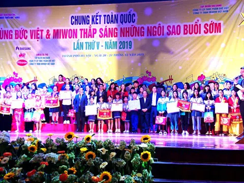 Lễ tổng kết và trao giải cuộc thi chung kết toàn quốc “Cùng Đức Việt & Miwon thắp sáng những Ngôi sao buổi sớm” – lần thứ v năm 2019
