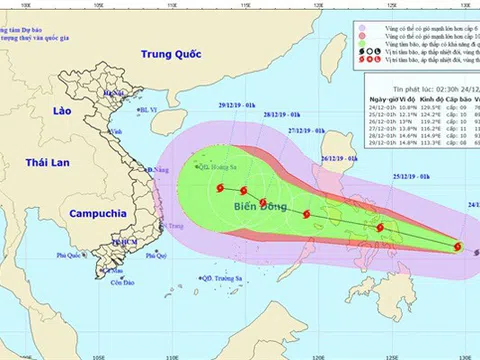 Bão gần biển Đông, Bắc Bộ và Trung Bộ mưa rét, Tây Nguyên - Nam Bộ ngày nắng, đêm không mưa