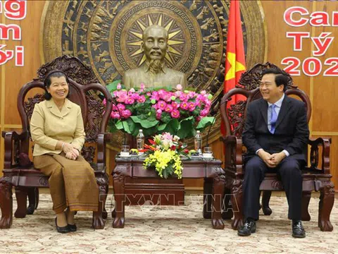 Phó Thủ tướng Vương quốc Campuchia thăm, chúc Tết tại tỉnh Long An