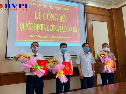 Nhân sự mới tại Đắk Nông, Bắc Giang