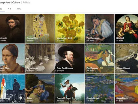 Art and Culture của Google khám phá thế giới nghệ thuật qua online