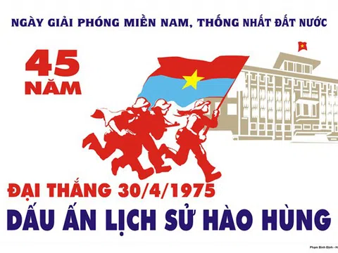 Chùm tranh cổ động 45 năm Ngày Giải phóng miền Nam, thống nhất đất nước