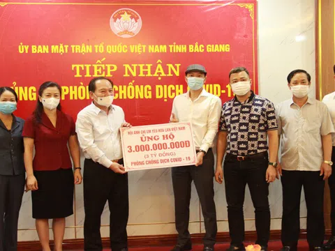 Cộng đồng yêu hoa lan trên cả nước ủng hộ tỉnh Bắc Giang 3 tỷ đồng chống dịch