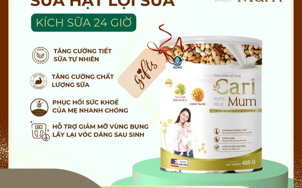 EU Nutrition - địa chỉ phân phối sữa hạt lợi sữa Cari Mum uy tín và độc quyền trên toàn quốc