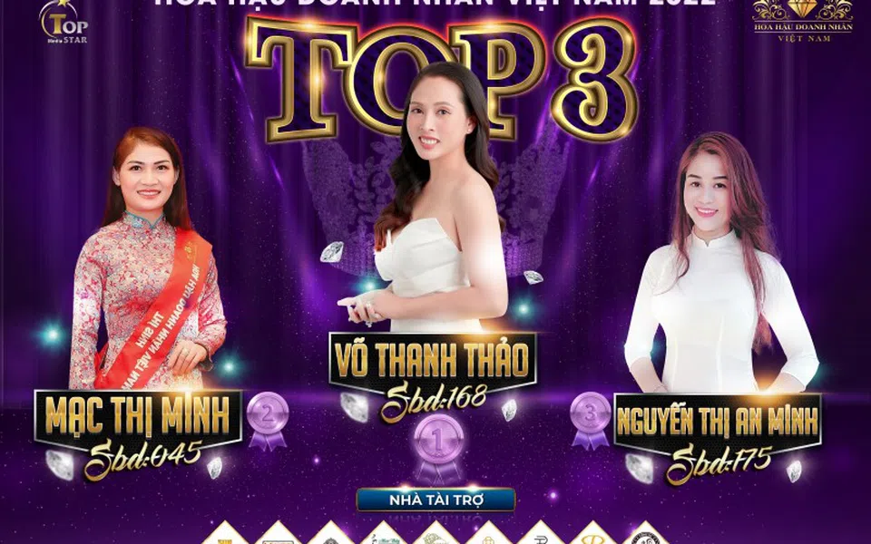 Doanh nhân Võ Thanh Thảo dẫn đầu BXH Hoa hậu Doanh nhân Việt Nam 2022